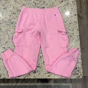 Champion Kids Light Pink Cargo Sweatpants
